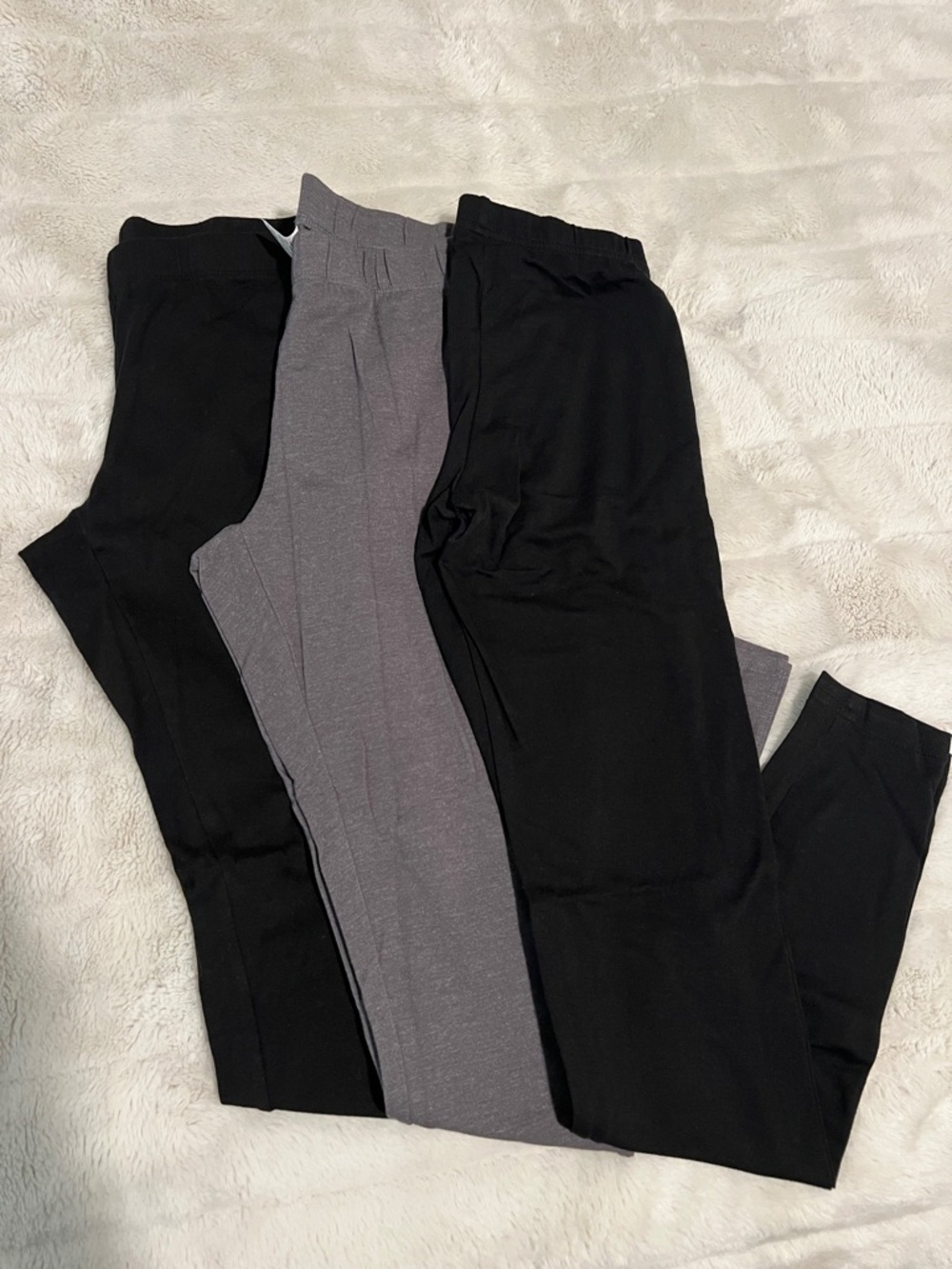 Women’s Stretch Ponte Leggings - Black & Gray